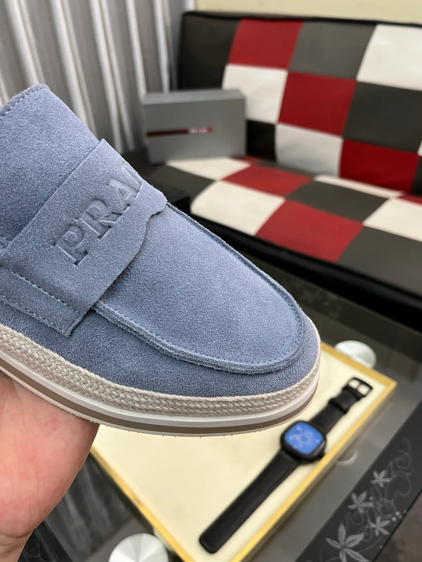 Men's men's shoes 💰458⌚️⌚️prada: new spring and summer casual shoes, sports sneakers, fabric: imported cowhide, lining: original lining, sole: original sole, size: 38-445️⃣color optional